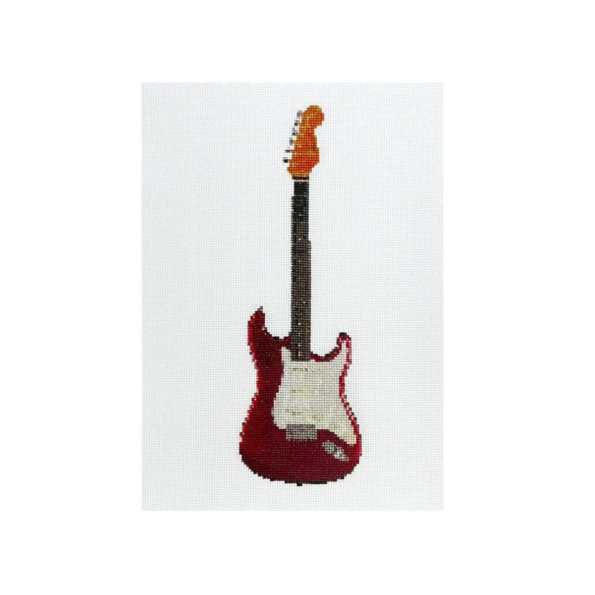 A4 print of the original embroidery design of a red fender stat