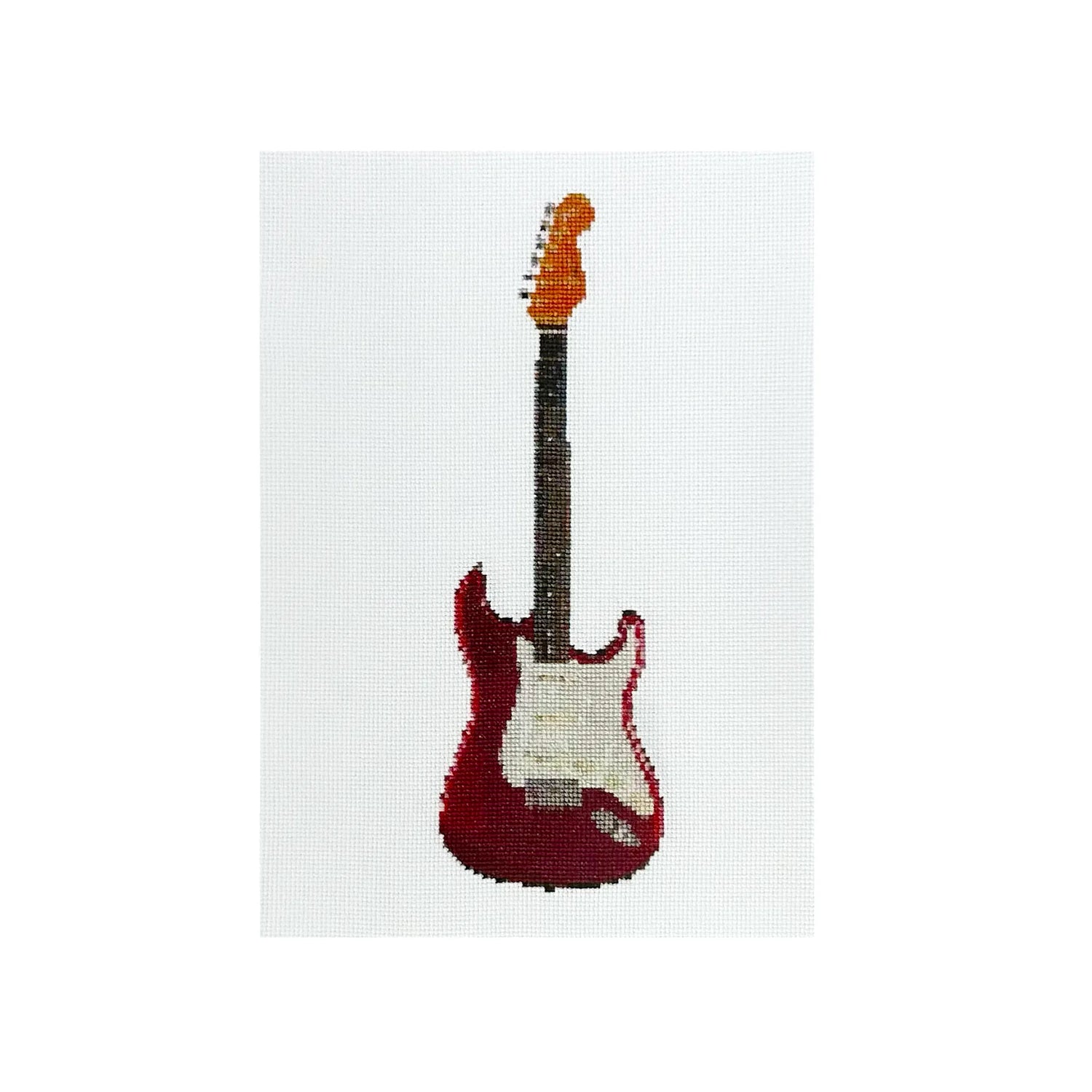 A4 print of the original embroidery design of a red fender stat 